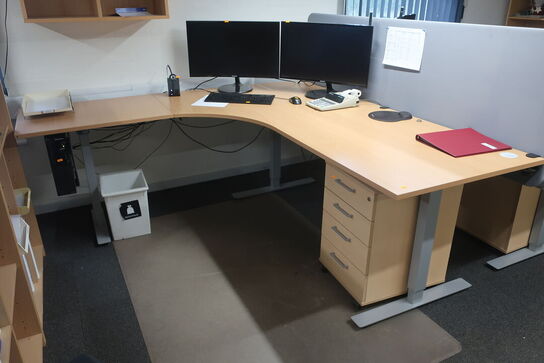 El. hæve/sænke skrivebord uden indhold