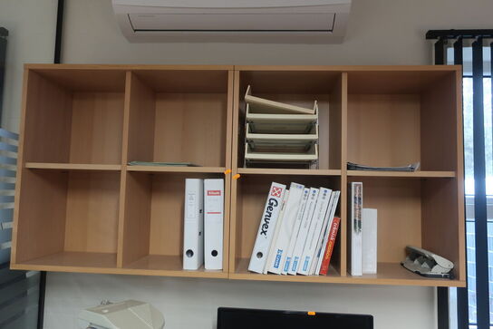 Reoler, skrivebord samt skuffemodul 