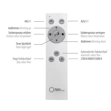 Yukon led Loftslampe rgb remote 80cm(ubrugt)
