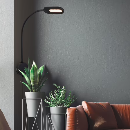 2 stk. briloner led væglampe m. flex og dæmp i lampen(ubrugt)