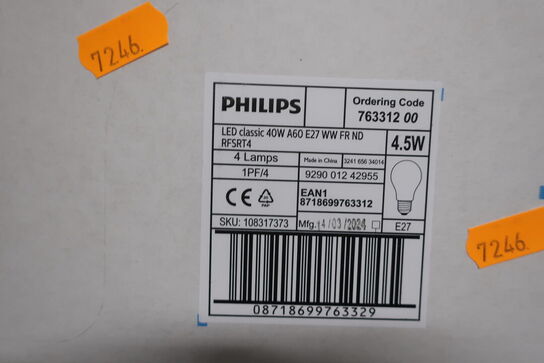 24 stk. pærer PHILIPS LED Classic 40W E7