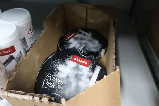 Diverse rengøring til opvaskemaskiner samt kaffemaskiner MIELE 