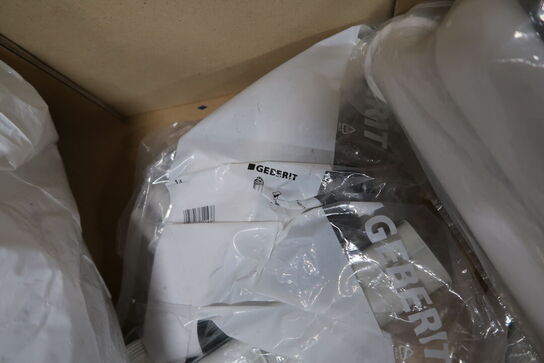 2 stk. kasser med reservedele til afløb