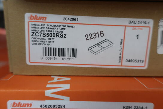 5 stk. indsats til bestikskuffer BLUM