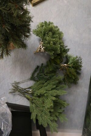 Juletræ samt div. Grene