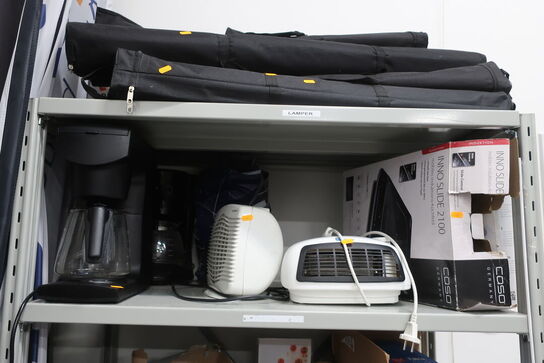 Kaffemaskiner, varmeblæsere m.v. 