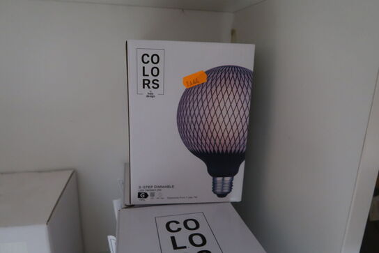 3 stk. pærer COLORS, 3 stk. pendler HALO TECH