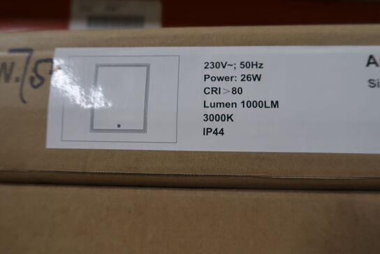 LED-spejl 600x800x27mm