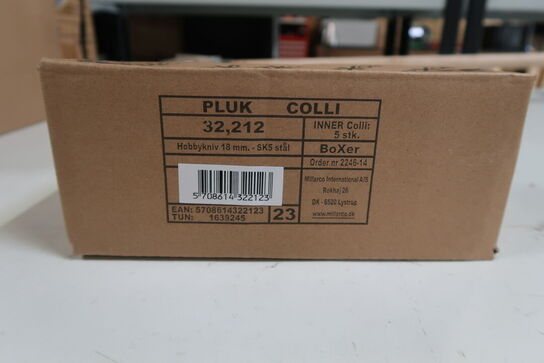 10 stk. Boxer Hobbykniv 18 mm. - SK5 stål