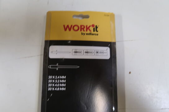 2 pk. Millarco Popnittesæt med 80 ass. Popnitter