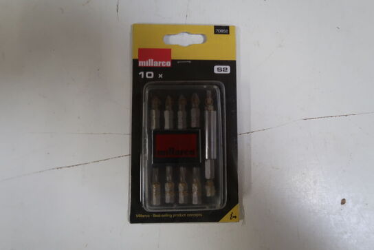14 pk. Work it by millarco® bitssæt S2 stål 10 dele