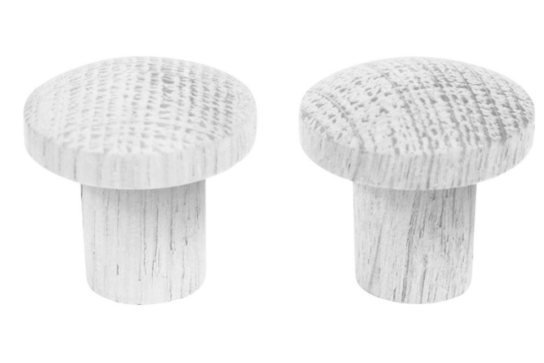 20 pk. Home>it wooden knob Ø25 mm white oak 2 pcs
