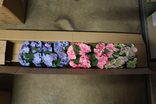24 stk. Kunstige blomster