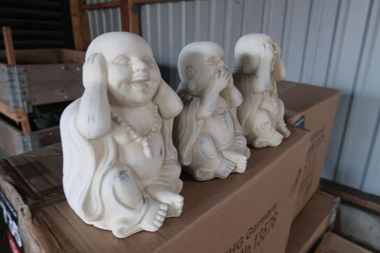 12 stk. Buddha figurer