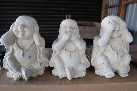 12 stk. Buddha figurer