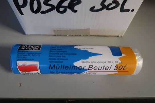 Ca. 50 ruller Affaldsposer 30 Liter 