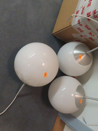 3 stk. Kuglelamper