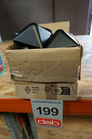 20 stk Kokille stolpehatte Aluminium 78x78 mm 