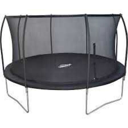 Spin Out trampolin 426 cm med sikkerhedsnet 