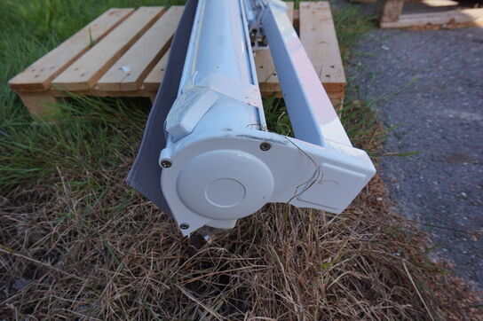 Rivoli manuel markise - hvid/grå 4,8x3 meter 