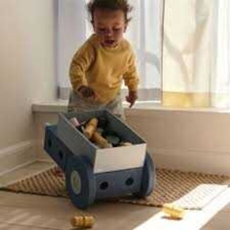 MODU 3-i-1 Gåvogn - Deep Blue/Sky Blue