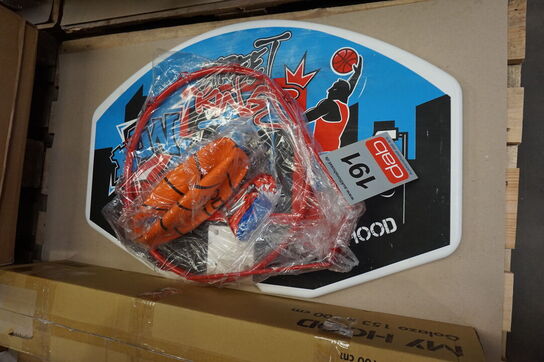 My Hood Basketball kurv med plade & bold 