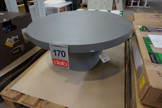 Berlin Lounge/havebord Ø: 78 cm Fibercement Grå 