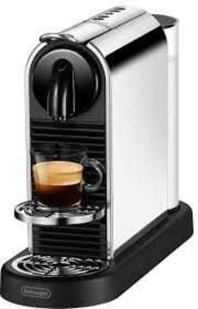 Nespresso CitiZ kaffemaskine fra Delonghi EN220M (platin/titanium)