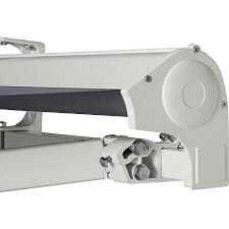 Rivoli manuel markise - hvid/grå 4,8x3 meter 