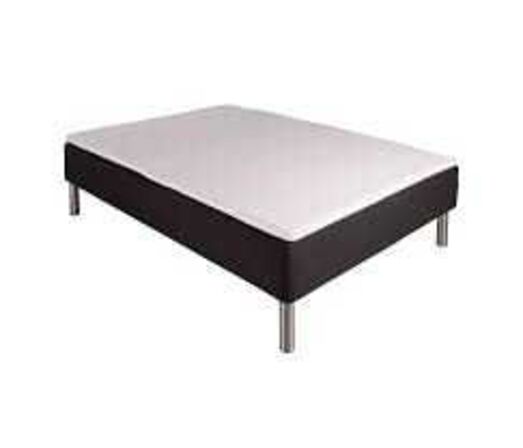 Nordisk Fjer boxmadrasseng 140x200 cm med stålben og topmadras 