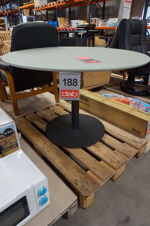 Razzia Rundt spisebord - Sort og Grå Ø: 110 cm 