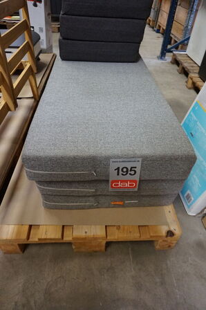 Sleepy lux foldemadras Lysegrå 200x180x12 cm