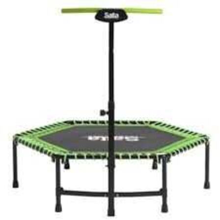 Salta, Fitness trampolin m. håndtag, grøn 