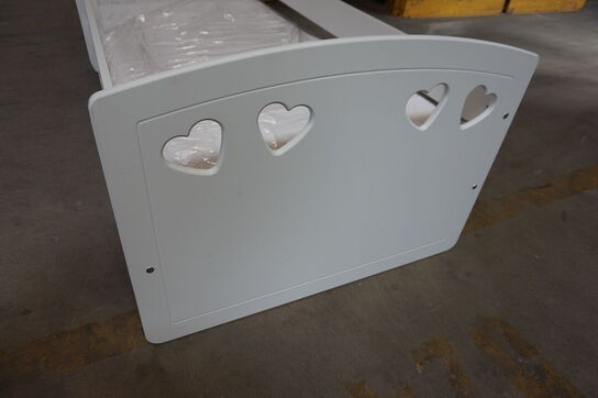 Juniorseng med skuffe og madras 180cm x 80cm Hjerte 