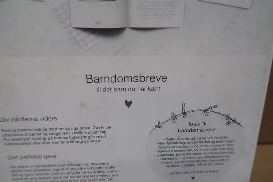 3 pk. Barndomsbreve af Julie Dam Andersen som Materialekasse