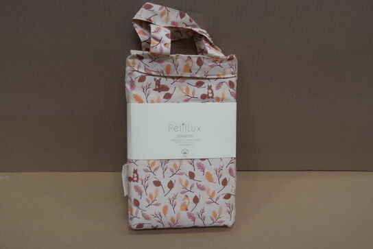 4 sæt PetitLux Økologisk bomulds Sengetøj, Leaves - 70x100 / 40x45 cm 