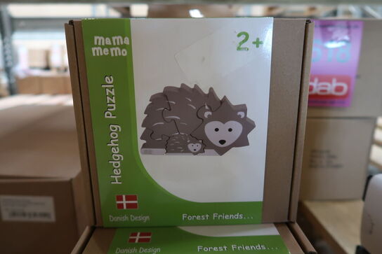 12 stk. MaMaMeMo - Puslespil, Pindsvin