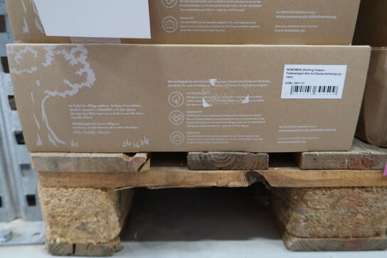 Tvillinge hængevugge i øko bomuld fra Nonomo - Mikrofiber madras - Natur