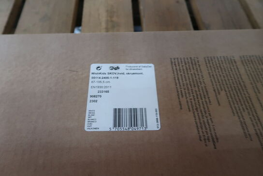 BabyDan/WishKids sikkerhedsgitter metal, 105,5 cm hvid