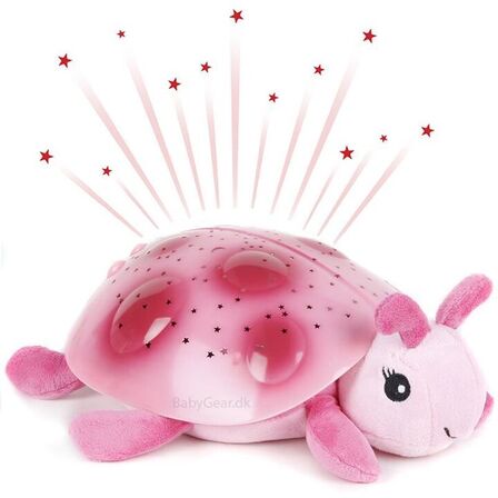 2 stk. Natlampe fra Cloud b - Twilight Ladybug - Pink