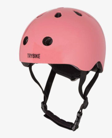 3 stk. Trybike Cykelhjelm, rosa - Str. XS