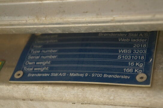10 trins alu stige JUMBO WBS 3203