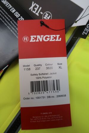 1 stk. Softshell jakke