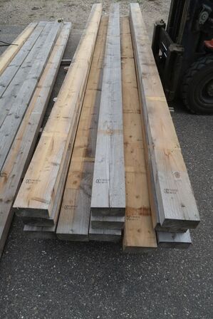 46,2 meter tømmer 76x152 mm