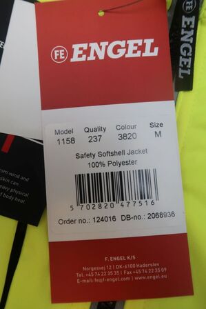 1 stk. Softshell jakke