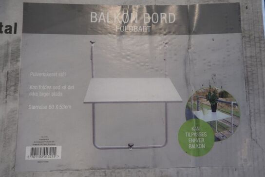 Foldbart balkon bord