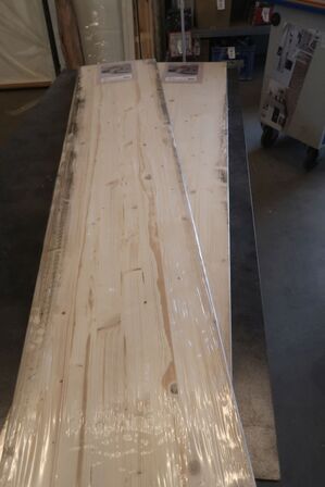 5 stk. træ hylder 18x400x2000 mm