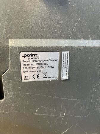 Støvsuger POINT PRO73BL 700W, Taburet