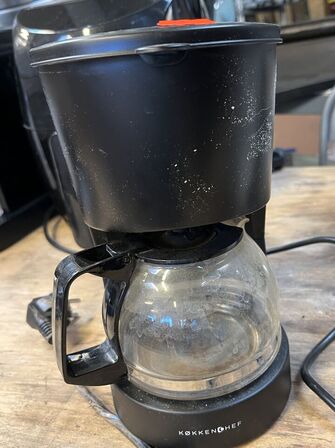 Airfryer, Expressomaskine, Kaffemaskine, Brødrister, Glas