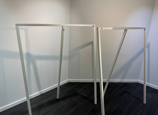 2 Stk Garderobestativ Metal 